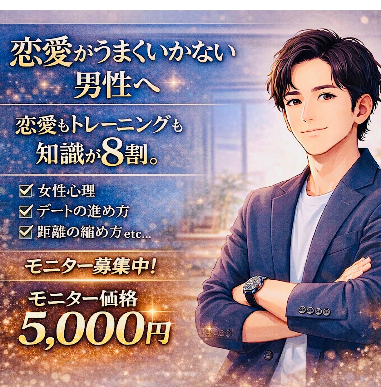 恋愛を戦略的 (設計&改善) に整えます 【 自己理解 × 恋愛戦略 × 行動改善 】 イメージ1