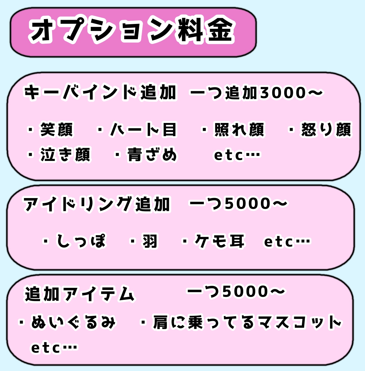Live2Dモデルの作成お受け致します モデリング、イラスト、配信画面など必要なものが揃います！ イメージ4