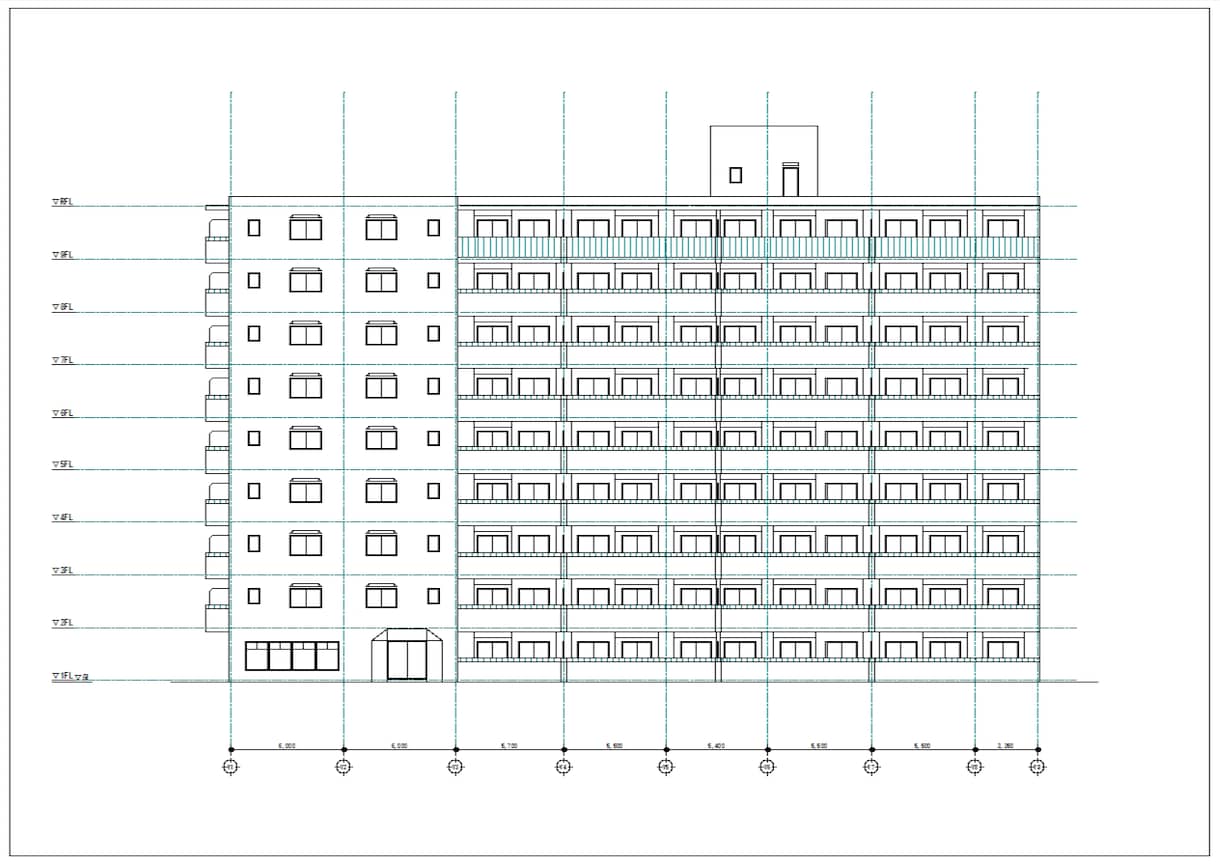 建物図面（平面・立面図）をＪＷ－ＣＡＤで作成します 紙図面をＣＡＤ化します　紙図面がない場合もご相談下さい イメージ1