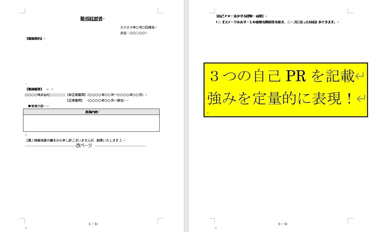 会話で完成！会話中に職務経歴書・履歴書を作成します 人事経験・多くの内定を得たノウハウを駆使し、強みを言語化！ イメージ4