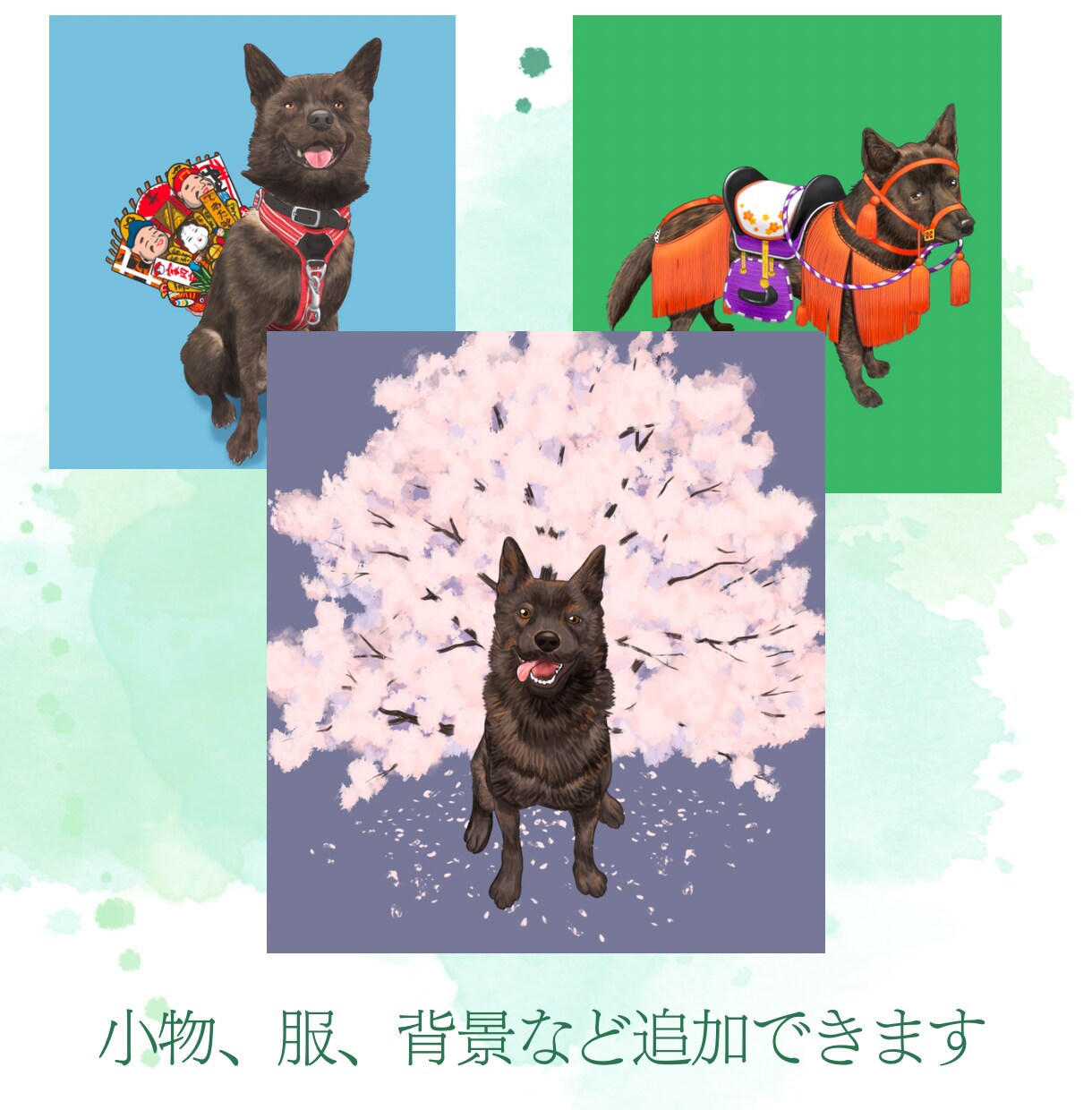 うちの子(ペット)そっくりのイラストを描きます 表情やポーズ、環境など、イラストなので好きにアレンジできます イメージ3