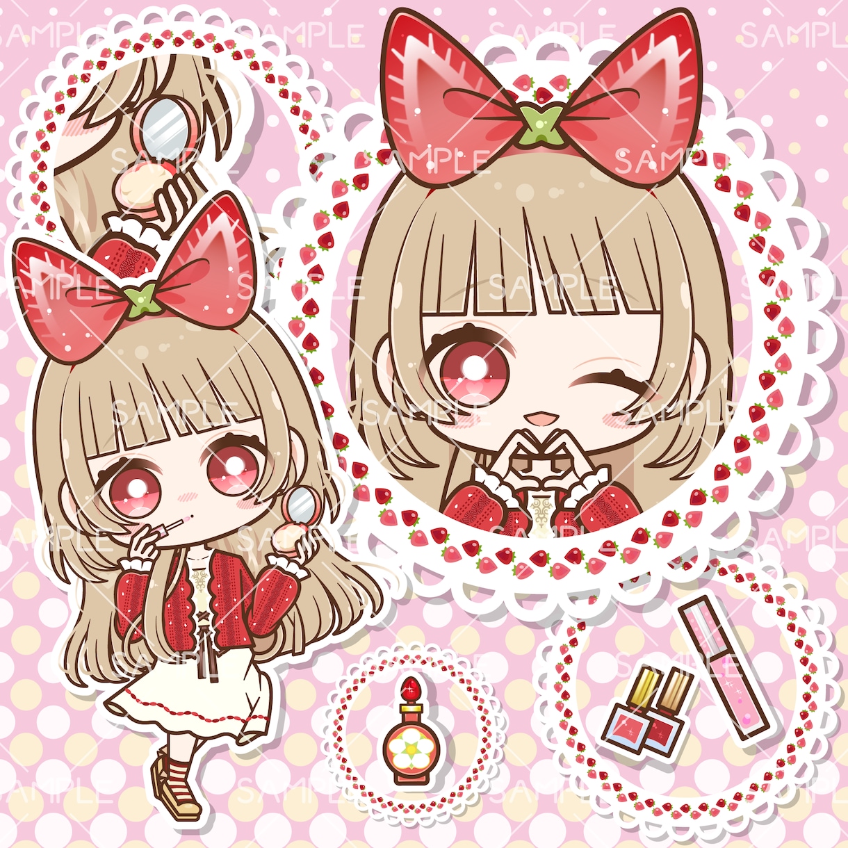 かわいいミニキャラ・デフォルメイラストお描きします 商用可◆Illustrator使用◆グッズ入稿データ制作対応 イメージ2