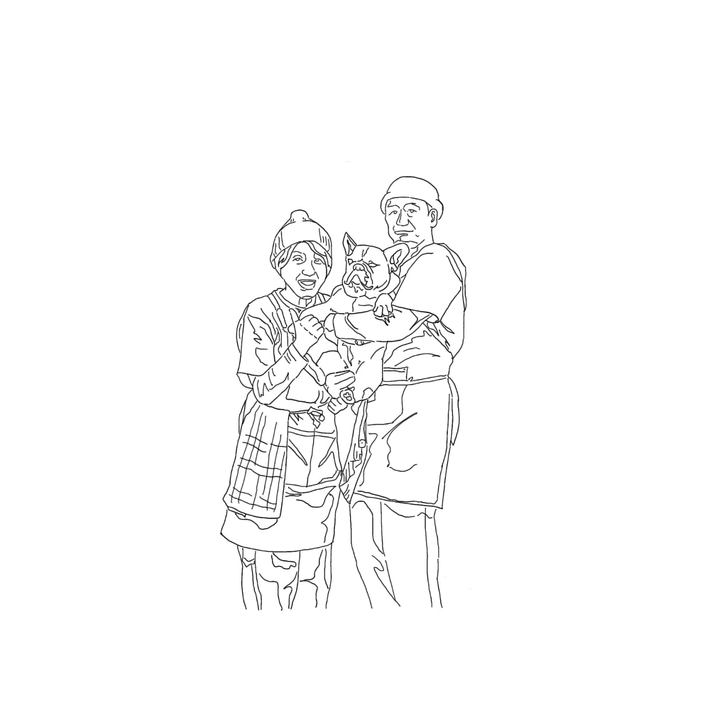 大切な写真をシンプルな線画イラストでお届けします 真心こめた線で描く、心に残る一枚 イメージ5