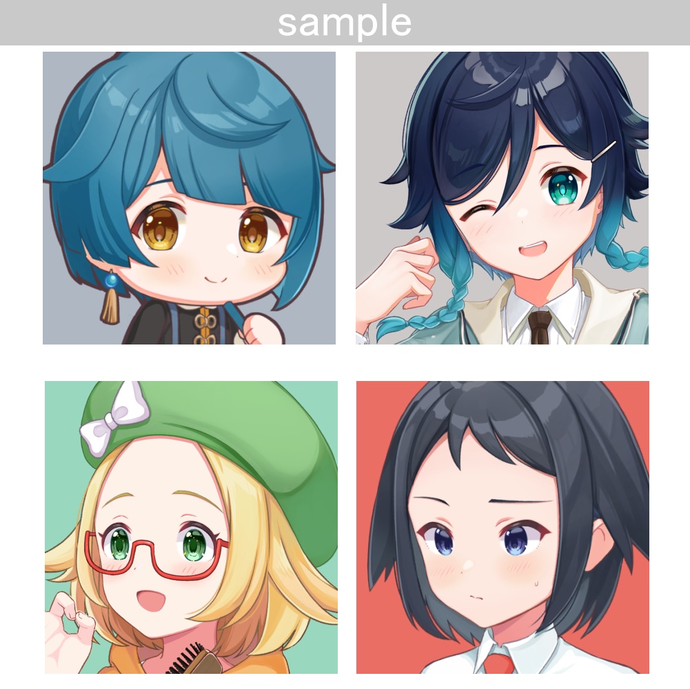 商用OK!お好きなアイコン絵をプロが描きます 広告系デザイナー社員の経験者が描きます イメージ3