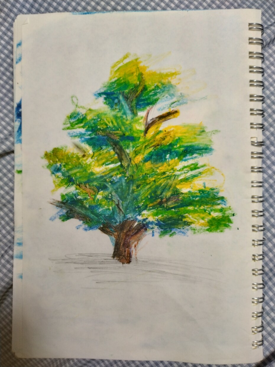 クレヨンで描いた風景画を作成します ポストカードや飾り用に独特の味のある風景画はいかがですか？ イメージ1