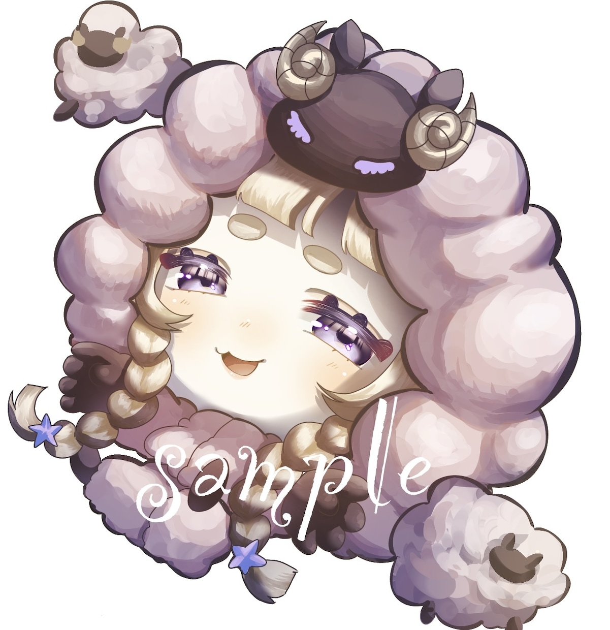 最短２日！キラキラかわいいミニキャラ絵描きます 商用、二次利用可！アイコンなど様々な場面でお使いください イメージ3