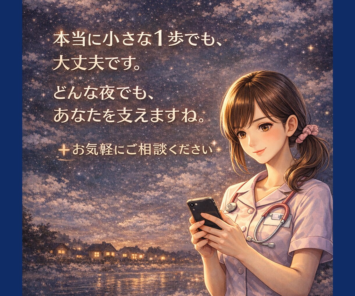 夜の不安をチャットで整えます 明日の自分を、少しラクに⋆ どんな内容でも大歓迎です＾＾ イメージ3