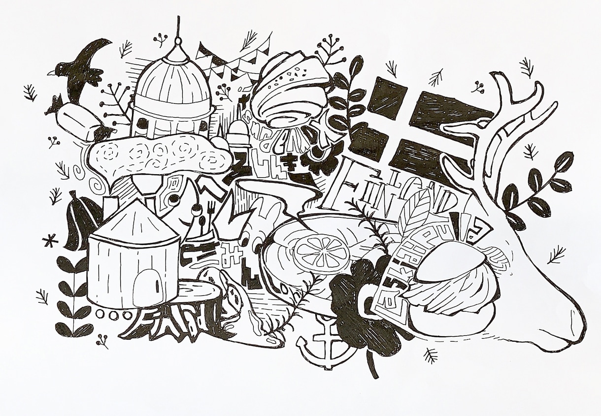 ボールペン画描きます テーマやモチーフに沿って一色ボールペンで華やかに書き上げます イメージ5