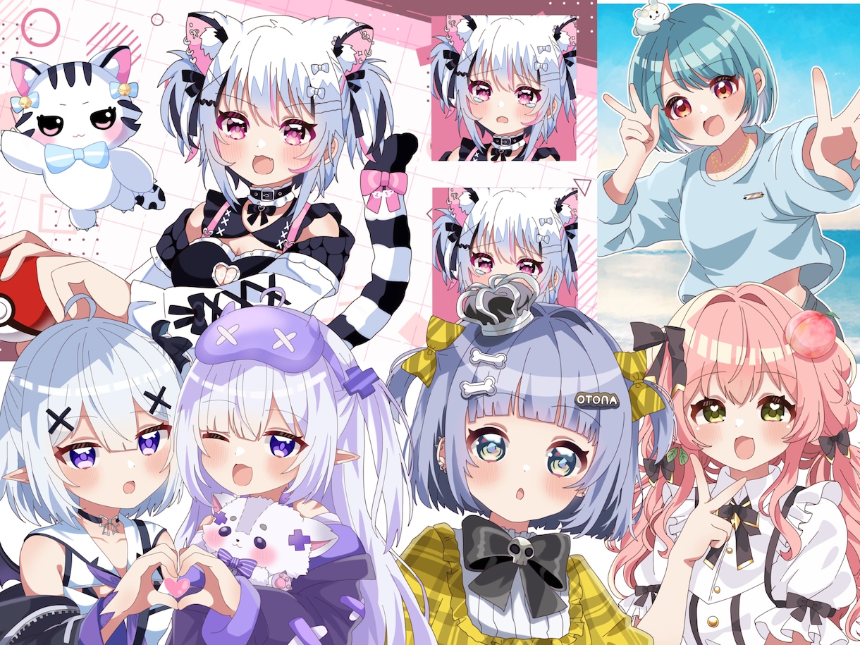 キラキラ可愛いイラストを制作します 貴方だけのオリジナルイラストを！ イメージ1
