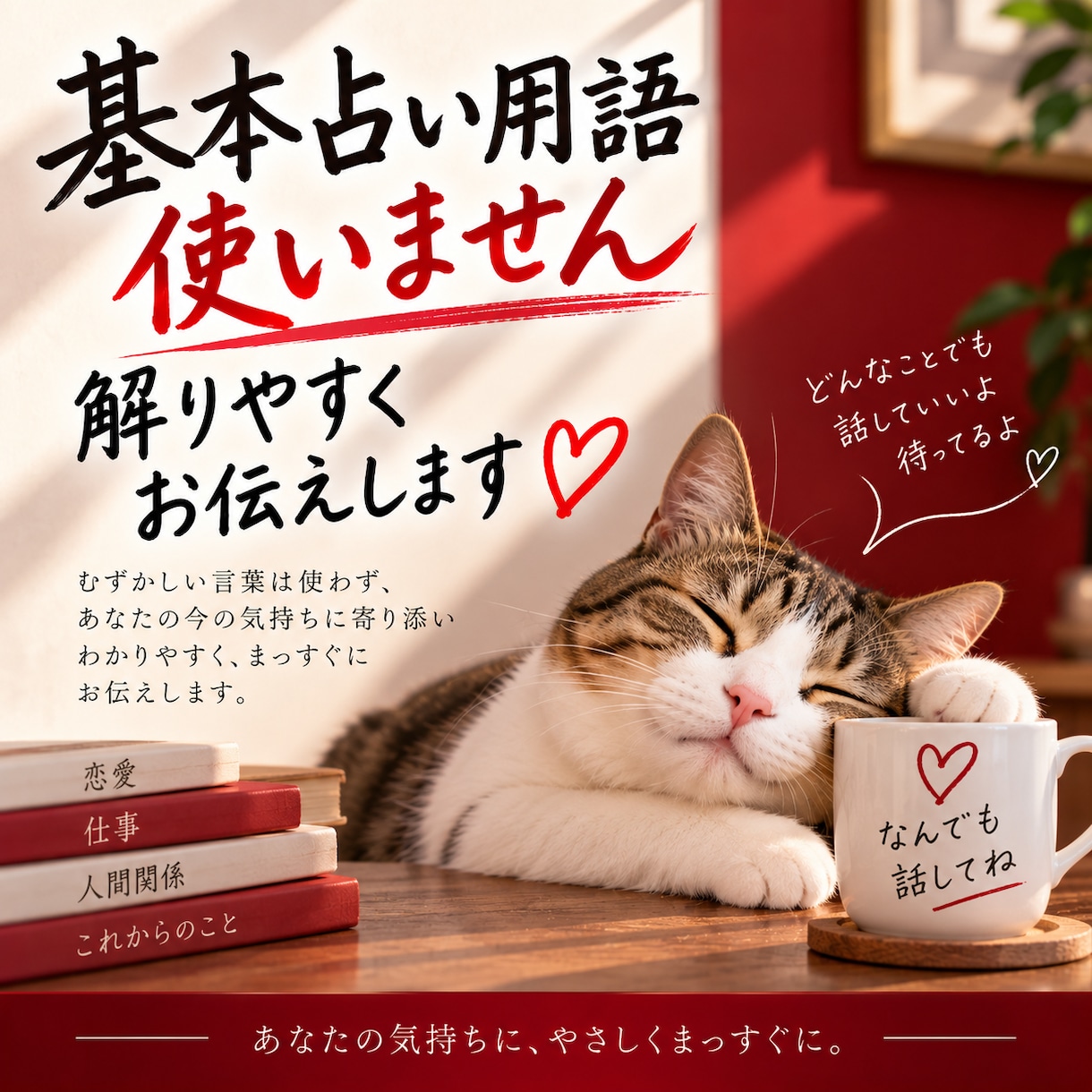 基本 占い用語使いません⚠️解りやすくお伝えします 占い用語を並べても御相談者様は素人！だったら理解しやすく！ イメージ1