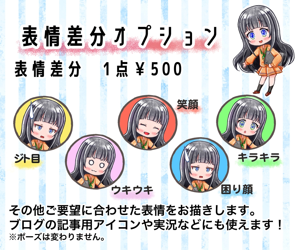 あなただけのちびキャラ・ミニキャラ描きます イメージが決まってない方も歓迎｜ヒアリングから丁寧に制作 イメージ4