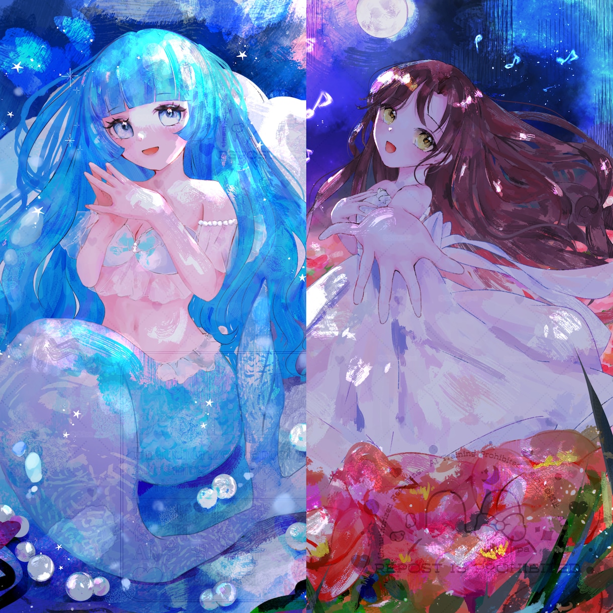 低コスト◎アイコン、MVイラストなど制作します お手頃価格でふわふわキラキラ可愛いイラスト制作します。 イメージ3
