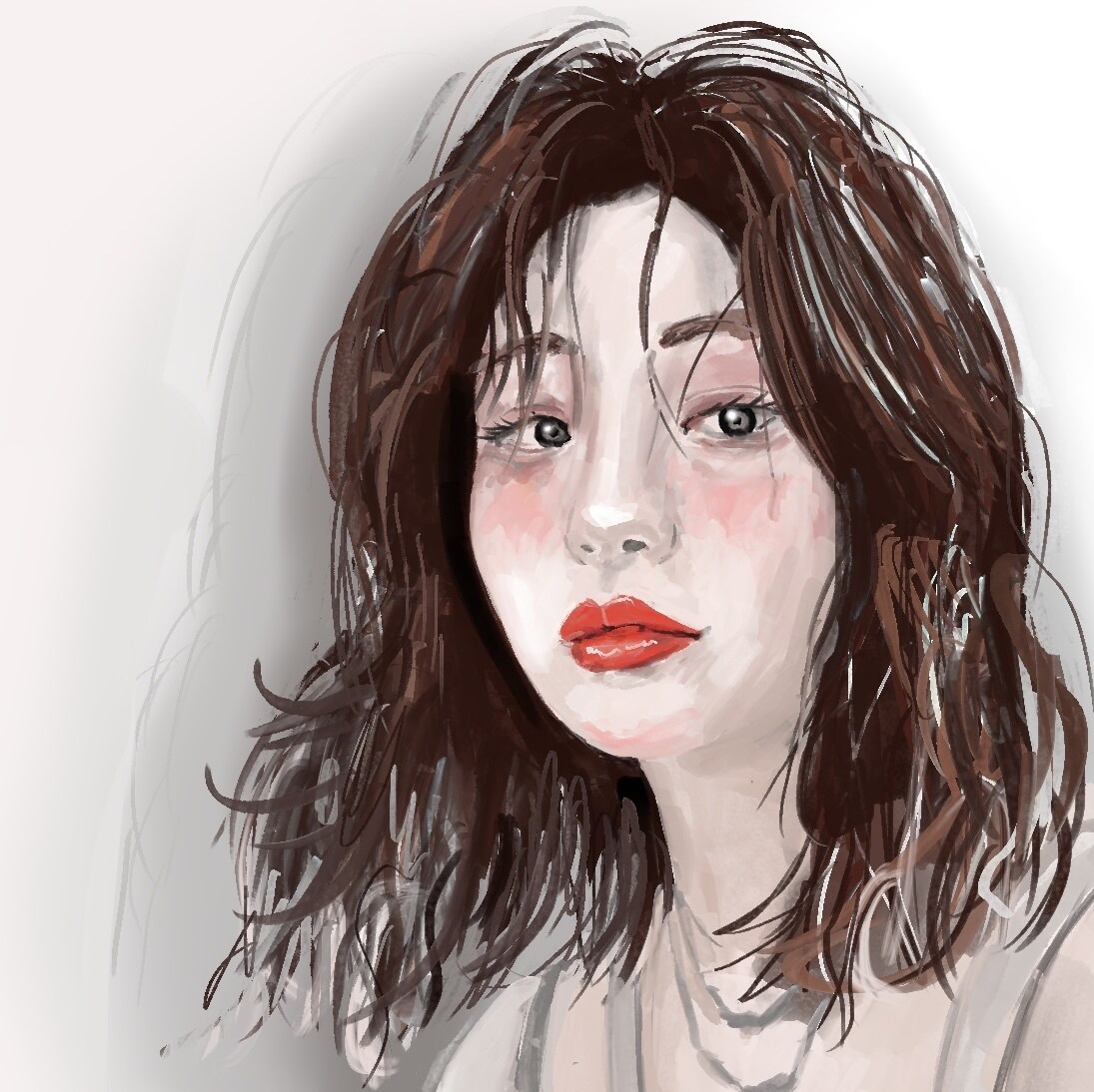 可愛くて雰囲気のある似顔絵・アイコン描きます エモい雰囲気・snsアイコンなどに♪ イメージ2