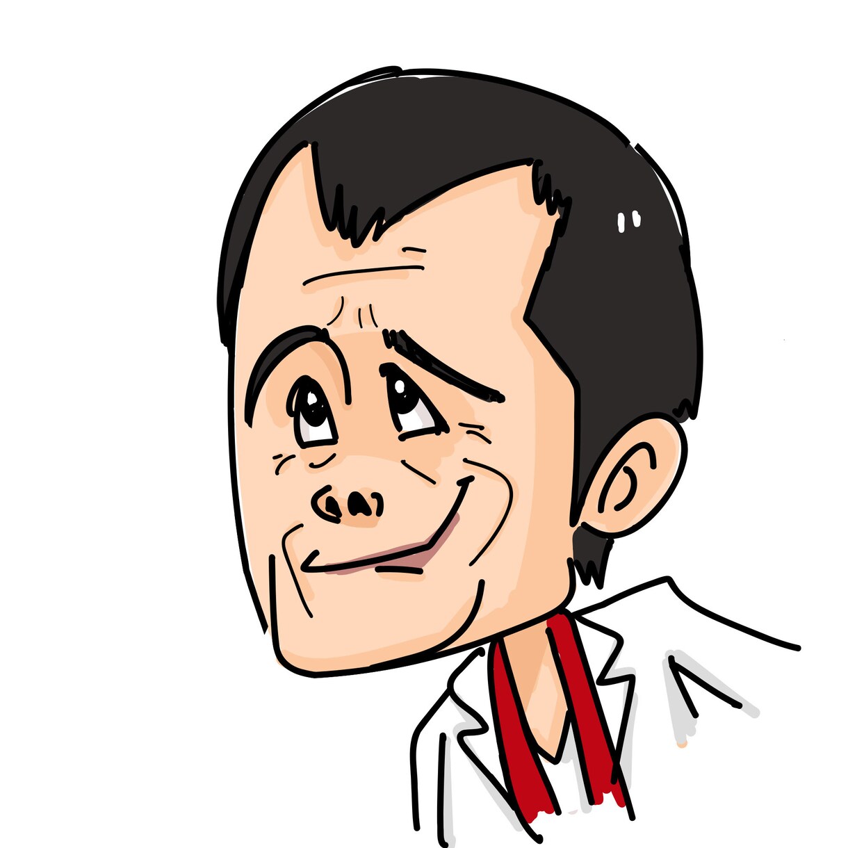 シンプルでカワイイ！インパクトある似顔絵描きます snsアイコン・ビジネス名刺等に！似顔絵で貴方をアピール イメージ3