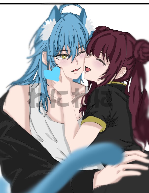 ゆる可愛い夢絵・SNSアイコン描きます やわらかい雰囲気の甘め夢絵が得意です♡ イメージ1
