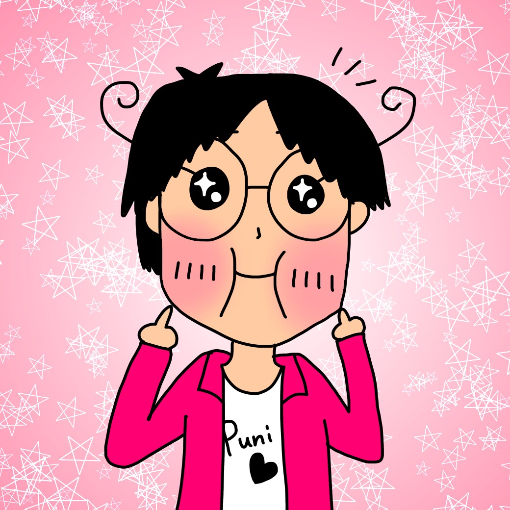 ぷにっと可愛い似顔絵風SNS用アイコンを描きます 少しデフォルメした可愛いSNS用アイコンが必要な方へ イメージ1