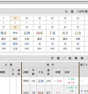 四柱推命　運勢・図解＆グラフの鑑定書付きます 【年間鑑定】ご希望の年の運気のをロジカルに導きます イメージ6