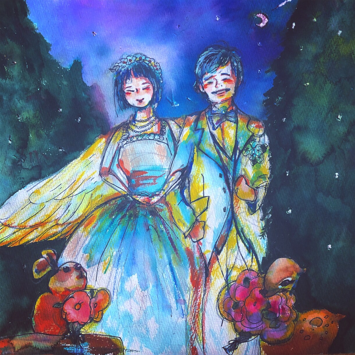 幸せ溢れる似顔絵描きます プレゼント用に大切な人への似顔絵や思い出の場所など。 イメージ5