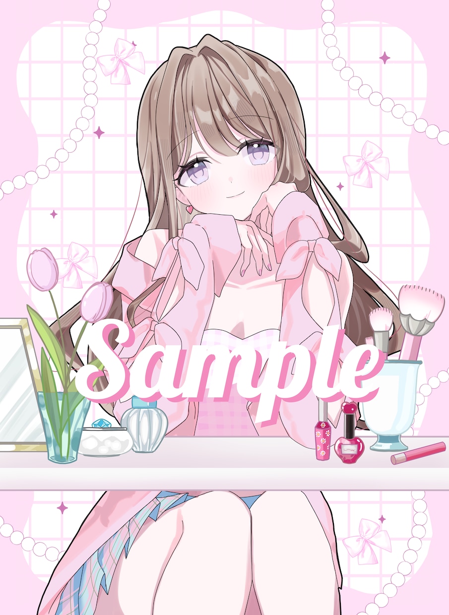 可愛いくて目を引くイラストお描きします ◇キラキラ可愛さ全開のイラスト描きます！ イメージ6