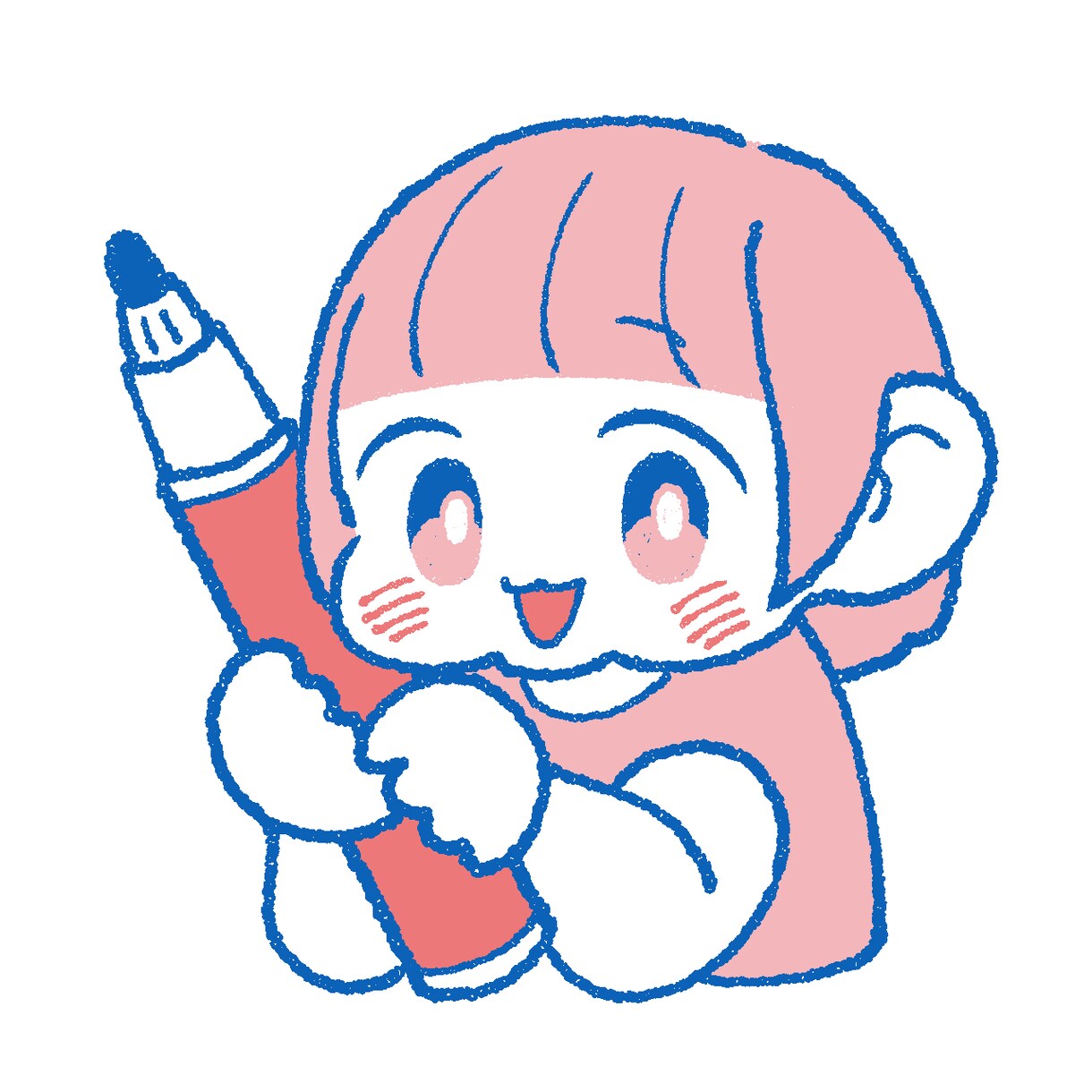 ほんわか可愛い❣️お子様のSNSアイコンを描きます もちっと可愛い、癒されるSNSアイコンをお作りします♡ イメージ4