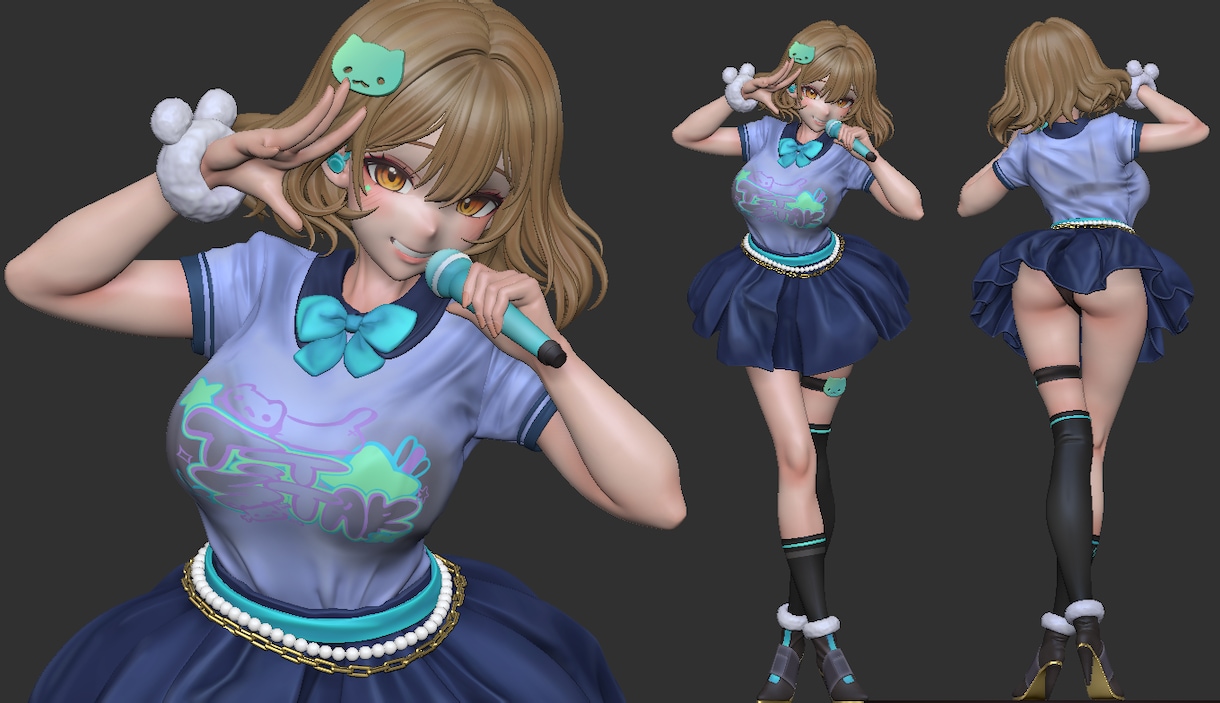 フィギュアの3D原型データを作成します ハイクオリティのフィギュア用原型を制作します！ イメージ5