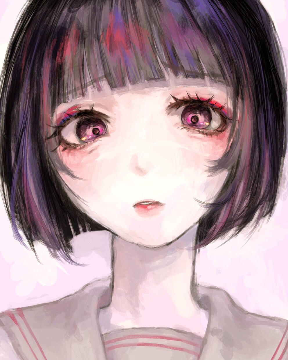透明感のあるイラスト 描きます 透明感、可愛い、廃退的、様々な雰囲気を厚塗りで表現します。 イメージ1