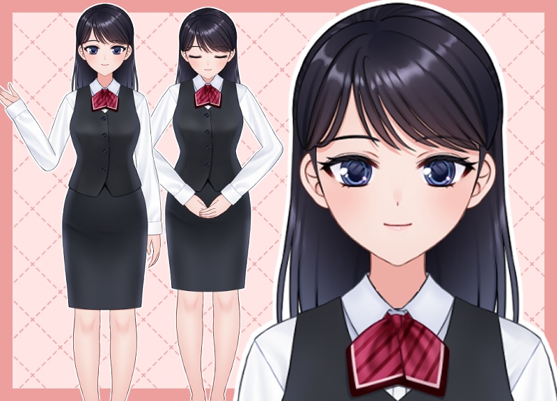 完成品のLive2D汎用モデルを販売します できる！おねえさん【Live2D汎用モデル】【VTS対応】 イメージ2