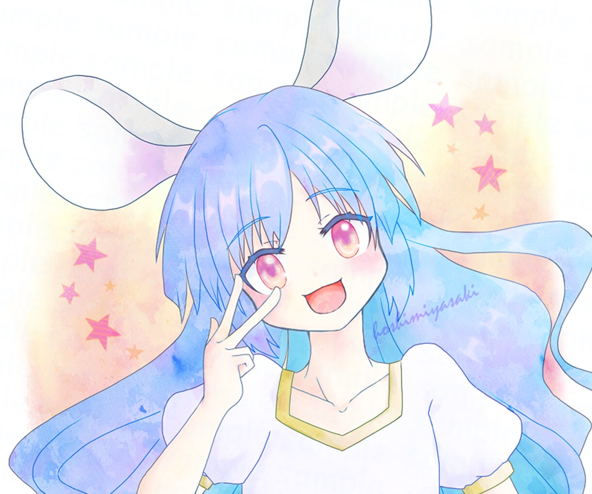SNS用アイコン⭐可愛い女の子のイラストを描きます 自撮りのイラスト化もOK！優しい・柔らかい印象で仕上げます⭐ イメージ5
