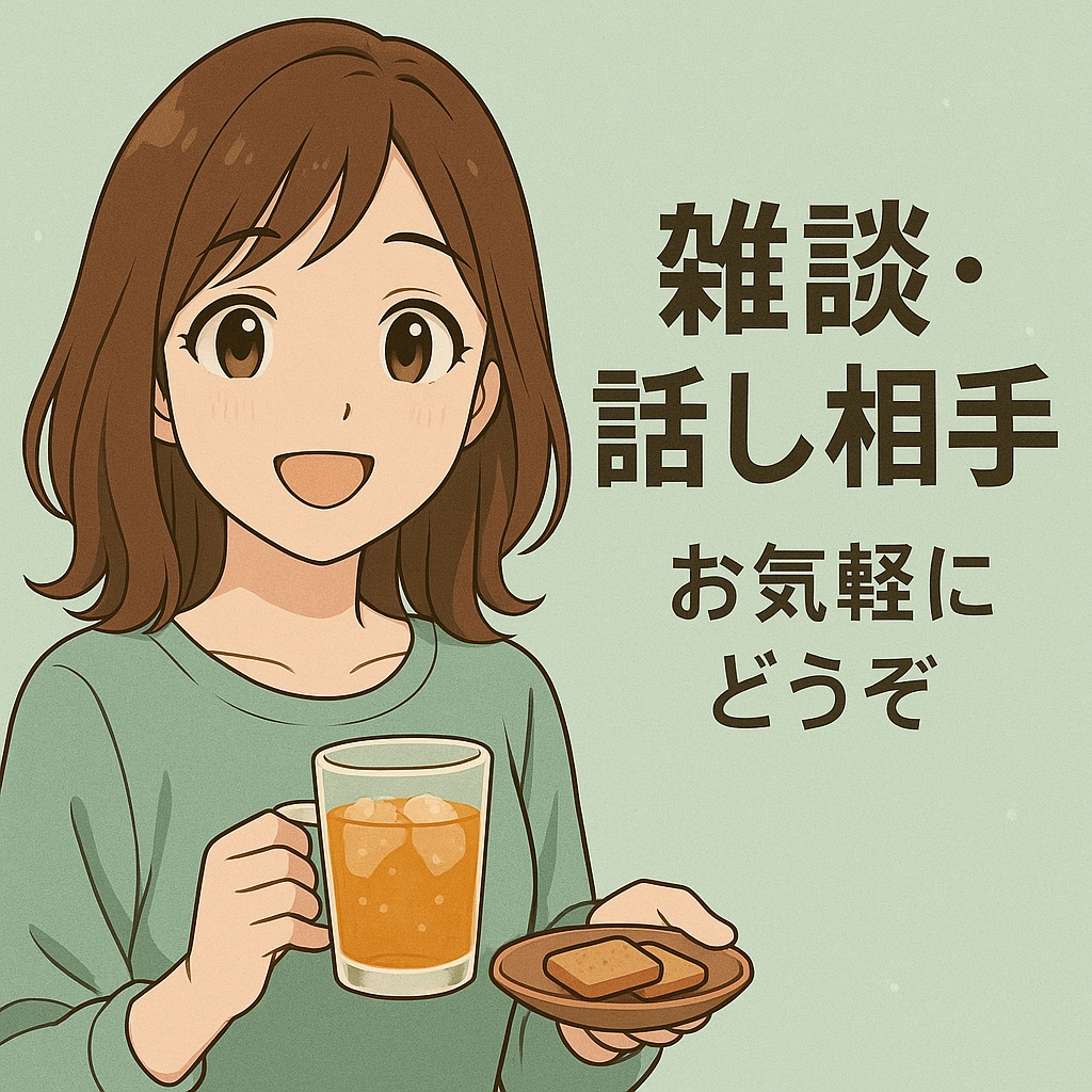 ただ話したい時に、気軽にかけられる相手になります 特別な内容じゃなくていい。ただ話したいって時に！ イメージ1