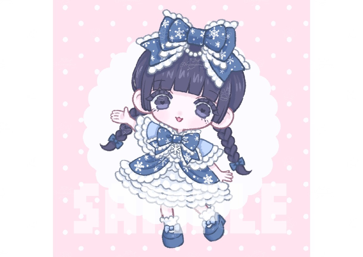 ちんまりかわいいちびキャラ制作します ゆるくて使いやすい♡グッズやスタンプなどに♩*゜ イメージ5