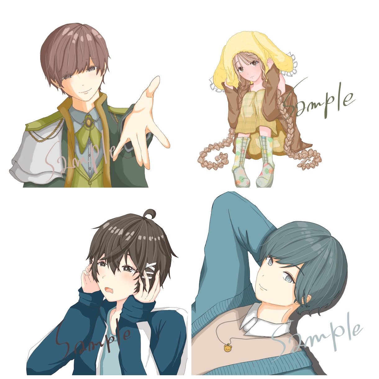 何度でも修正◎アイコン/イラスト描きます あなただけのオリジナルイラスト！気軽にご相談下さい！ イメージ4