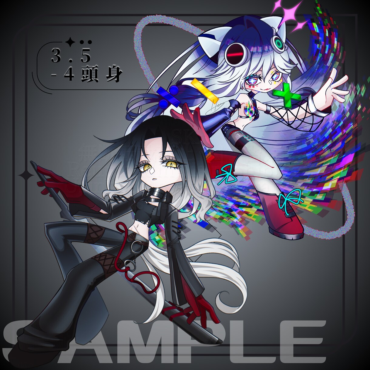 カートゥーン風SDイラストを制作いたします パキッとした動きのあるデフォルメキャラクターを生み出します！ イメージ3