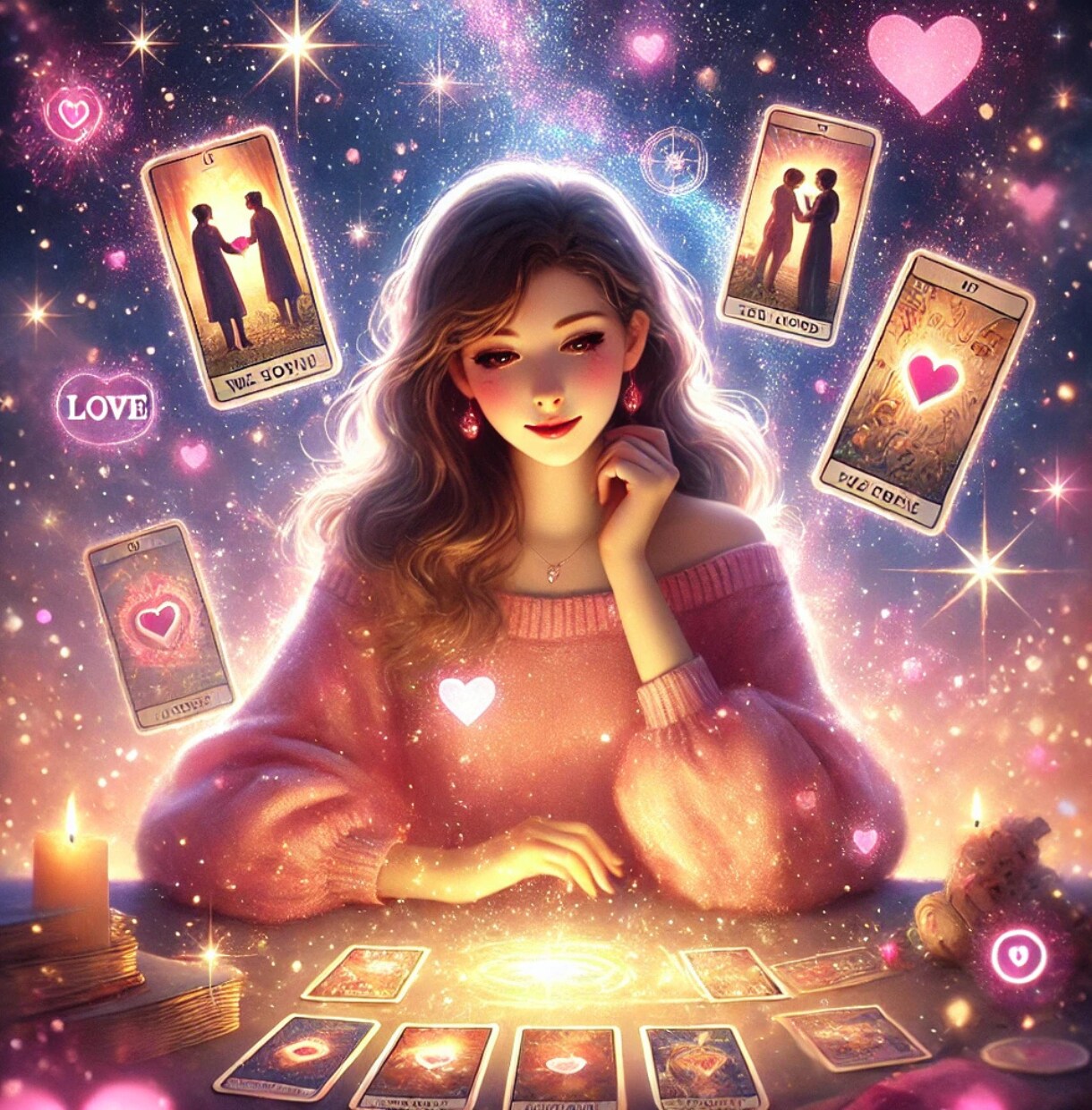 恋の悩み今すぐ解決♡状況とお気持ち視ます 恋愛成就/復縁/片思い/結婚/、タロットで未来を占います イメージ1
