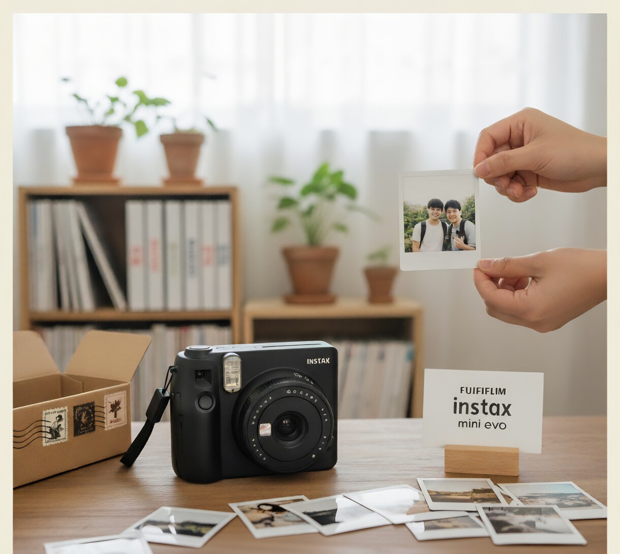 あなたのお気に入りの写真をチェキにしてお送りします instax mini evoを使用　簡単な画像編集も可能 イメージ1