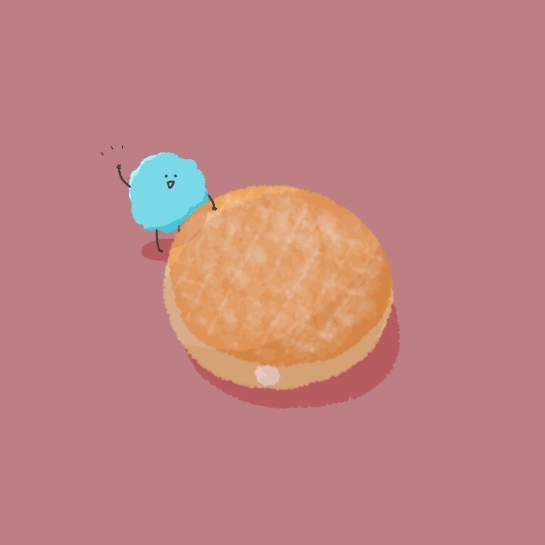 お寿司と自画像のイラスト(アイコン)描きます お好きな食べ物と自分を前面に出した、自分だけのアイコンをˊ˗ イメージ5