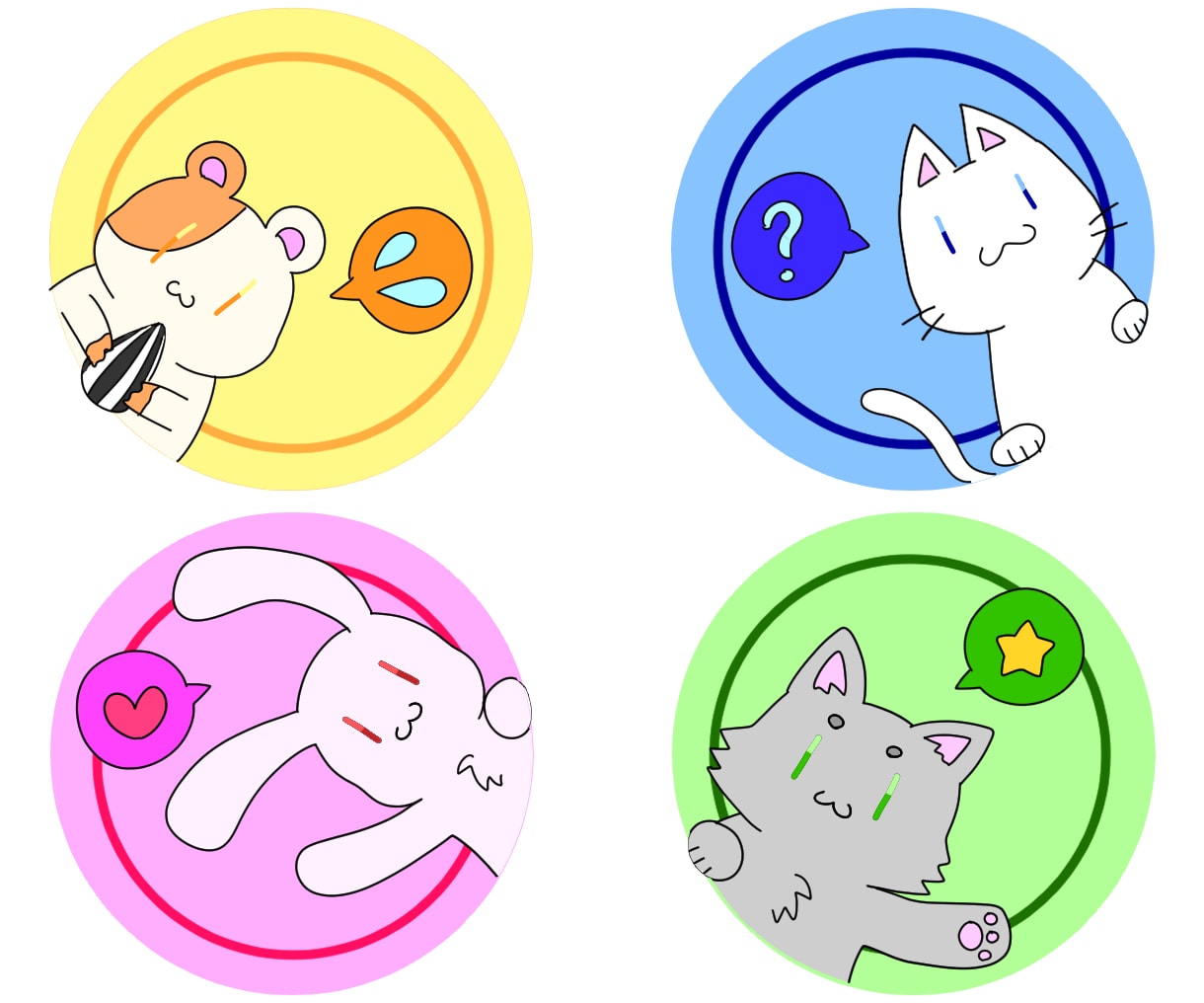 商用利用OK！ゆるかわアイコン・キャラ作ります 人物・動物OK｜SNSアイコン・LINEスタンプ・グッズ対応 イメージ2