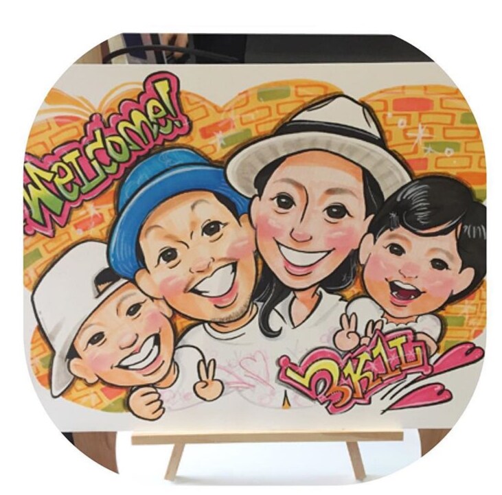 結婚式の似顔絵(デジタル)描きます ウェルカムボード用の似顔絵承ります♪ イメージ5