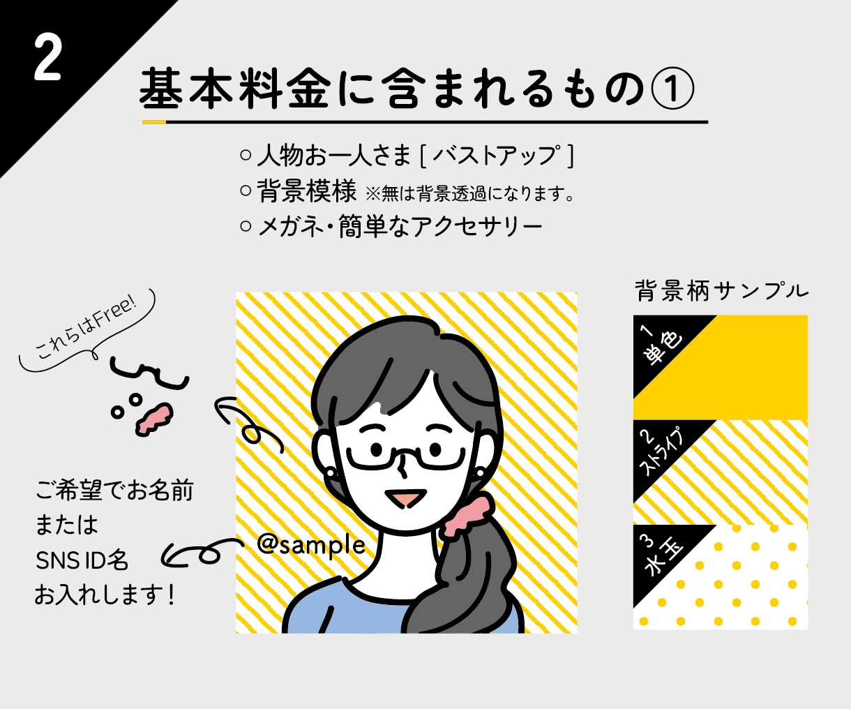 シンプルかわいい！アイコン作成いたします SNS・ブログ・リモート用のプロフィール画像に！ イメージ2