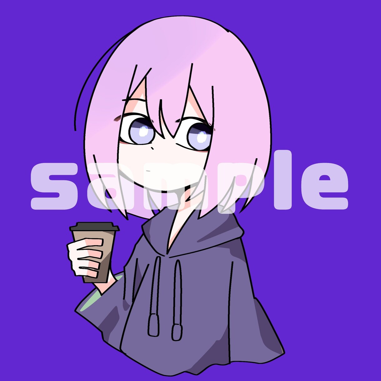 最短1日 かっこ可愛いデフォルメアイコン描きます -お急ぎSNSでのアイコン、ペアアイコンにお困りの方へ- イメージ3