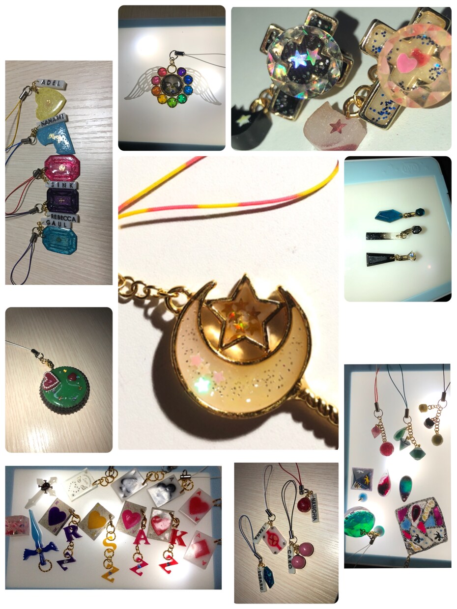 オリジナルアクセサリーやキーホルダーを作ります あえて気泡を入れたりしているので、自然石みたいに見えるかも？ イメージ4
