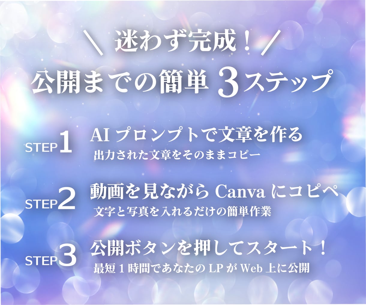 ＣａｎｖａオンラインサロンＬＰテンプレを販売します スマホ専用ＨＰ作成に！ＡＩ文章＆動画付きで１時間公開 イメージ7
