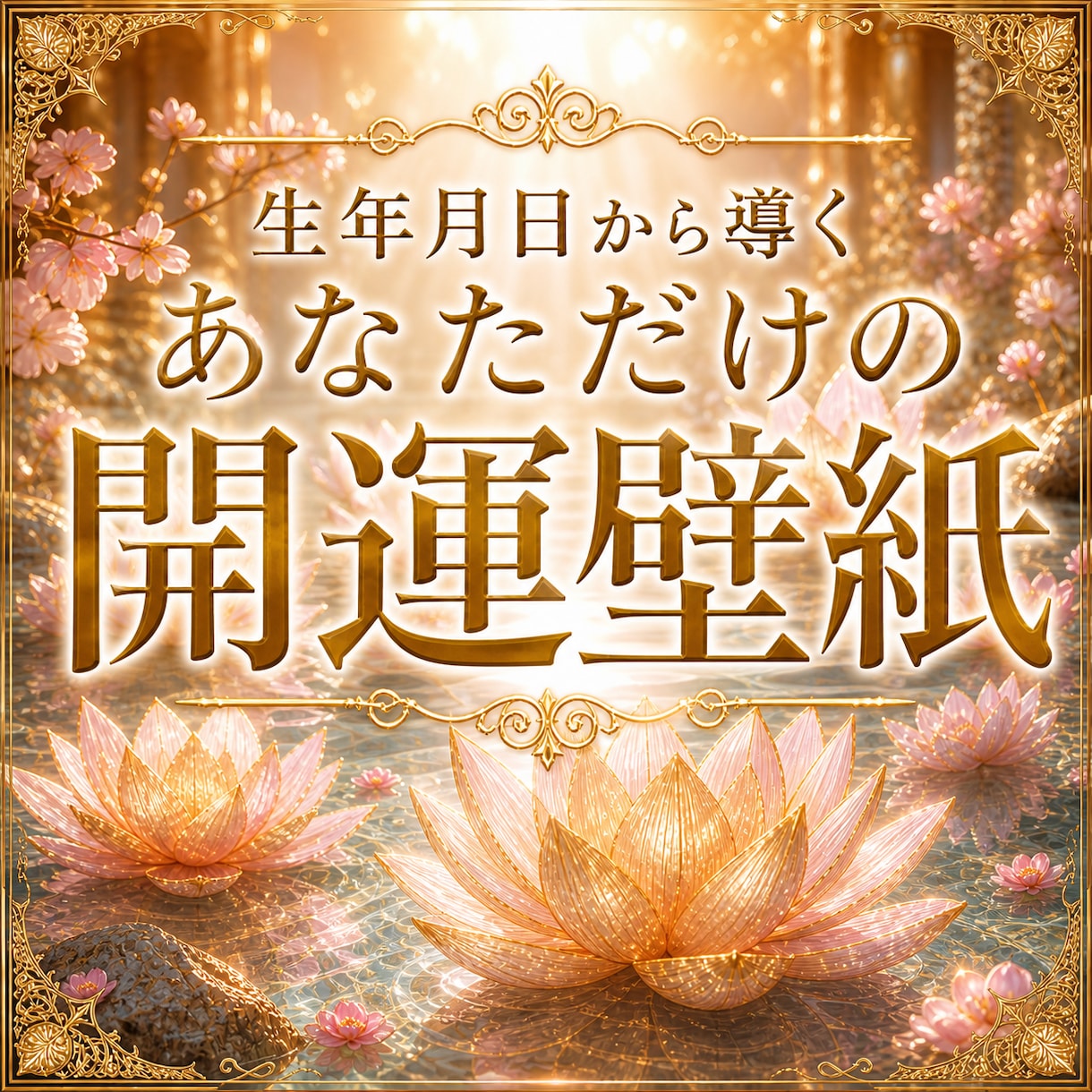 生年月日から導くあなただけの開運壁紙を作成します 縁結び・復縁・恋愛運・金運を引き寄せる開運待ち受け画像 イメージ1