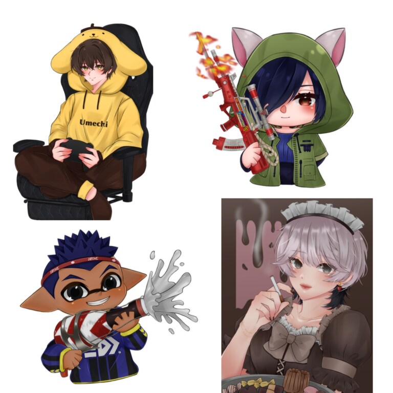 商用ok!!可愛いイラストを描きます デフォルメ、等身大などを描きます！お気軽にご相談してください イメージ5