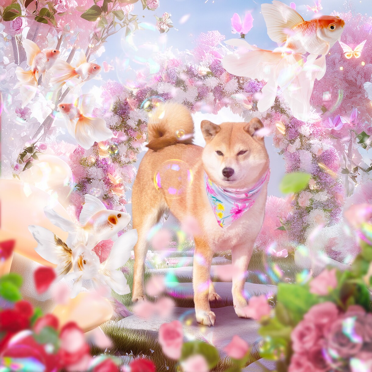 ペットのお写真をオーダーメイドアートに仕上げます あなたの大切なペットを、ファンタジーキャンバスアートに！ イメージ6