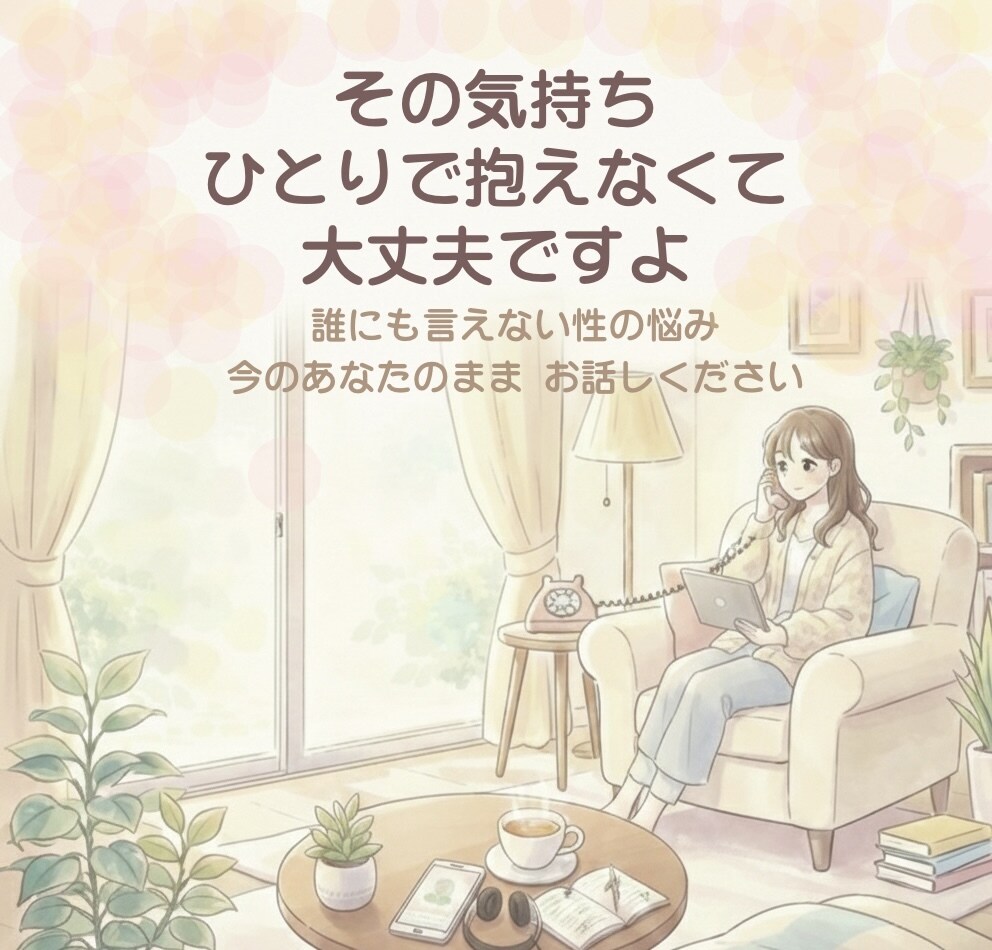 性の悩み｜電話相談【秘密の避難所】否定せず聞きます 否定せず聞きます｜まとまらないまま・1分からOK イメージ3