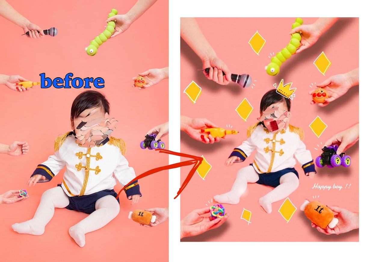 そのお写真を取っておきの1枚にします 満足度の高い画像編集で思い出を永遠に残そう(*ˊᵕˋ* ) イメージ3