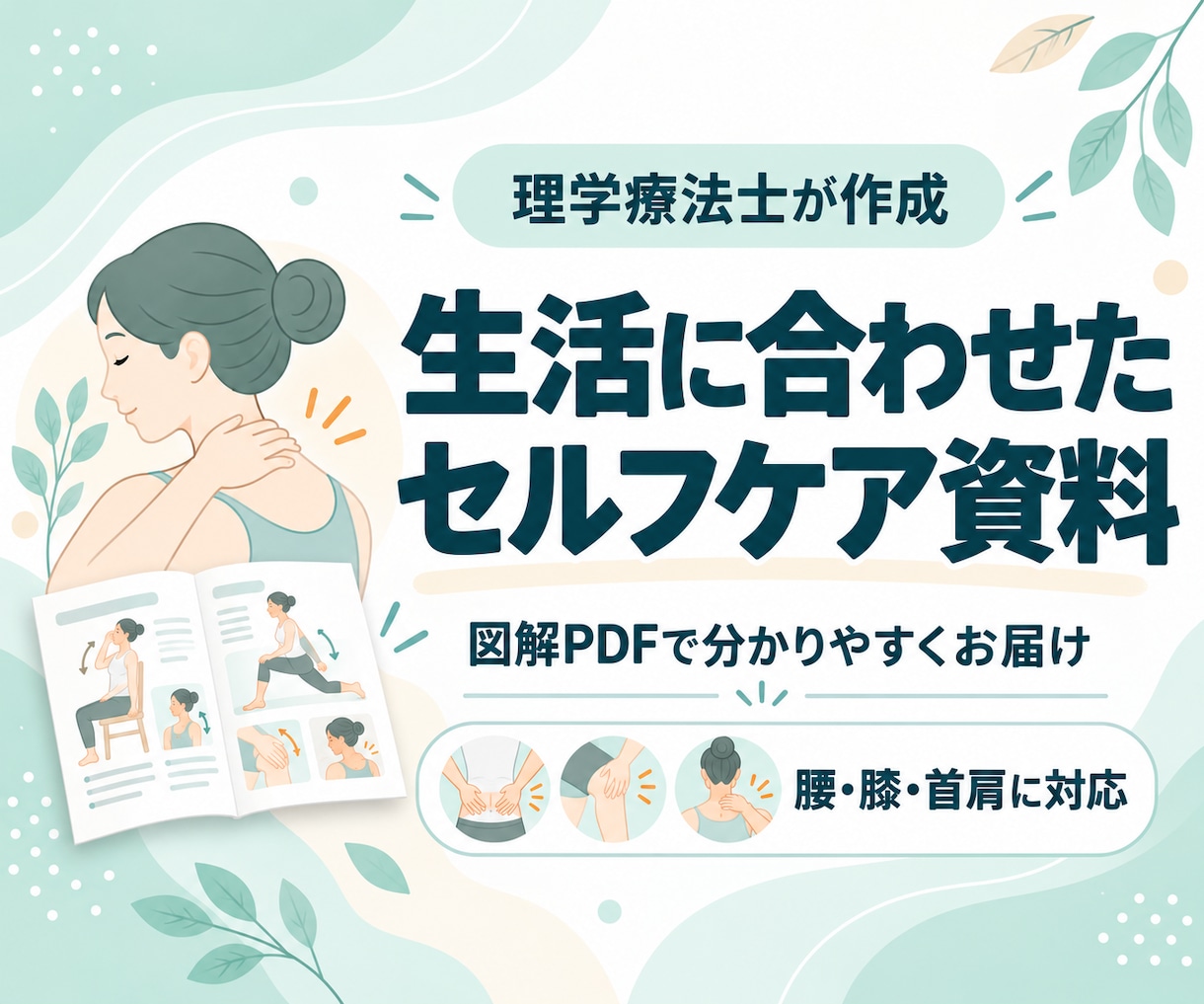 あなた専用セルフケア手順書を作成します 手元に残る、あなただけのセルフケア手順書を作ります イメージ1