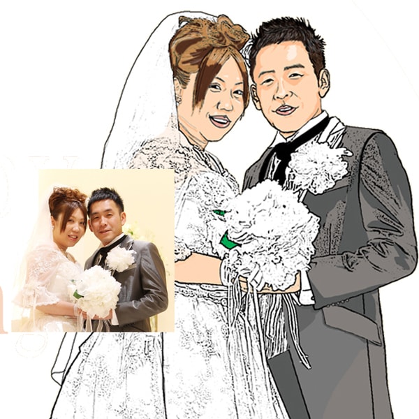 A4、2名、6000円ウェルカムボード制作します 結婚式、披露宴、結婚後のインテリアに最適 イメージ2