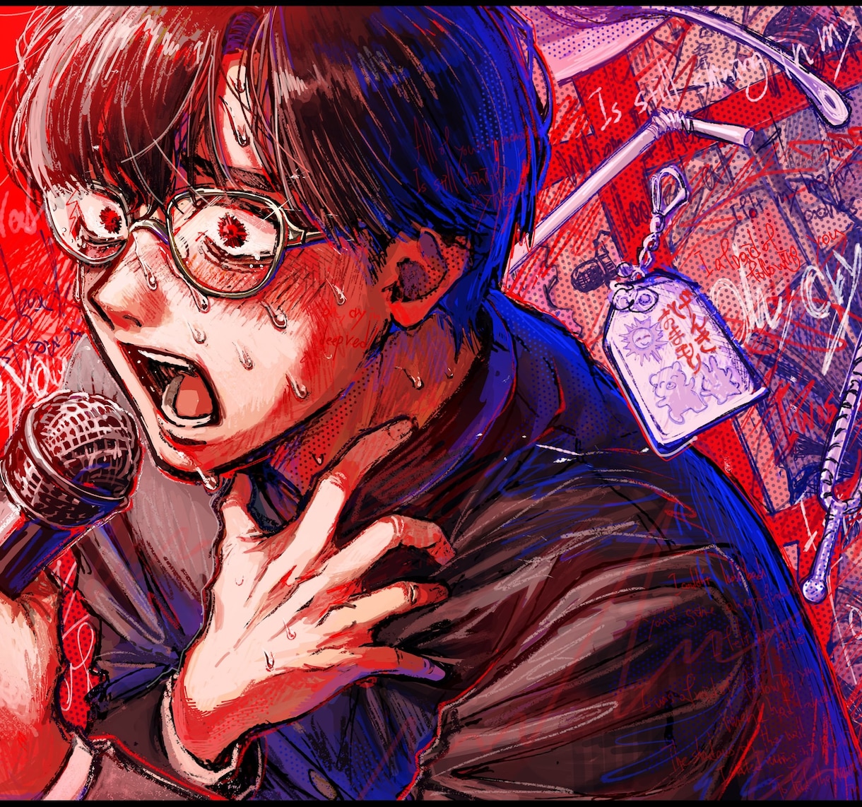 歌ってみた・ボカロ曲サムネイルなど描きます 細部まで描き込んだ印象に残るイラストを描きます！！ イメージ1