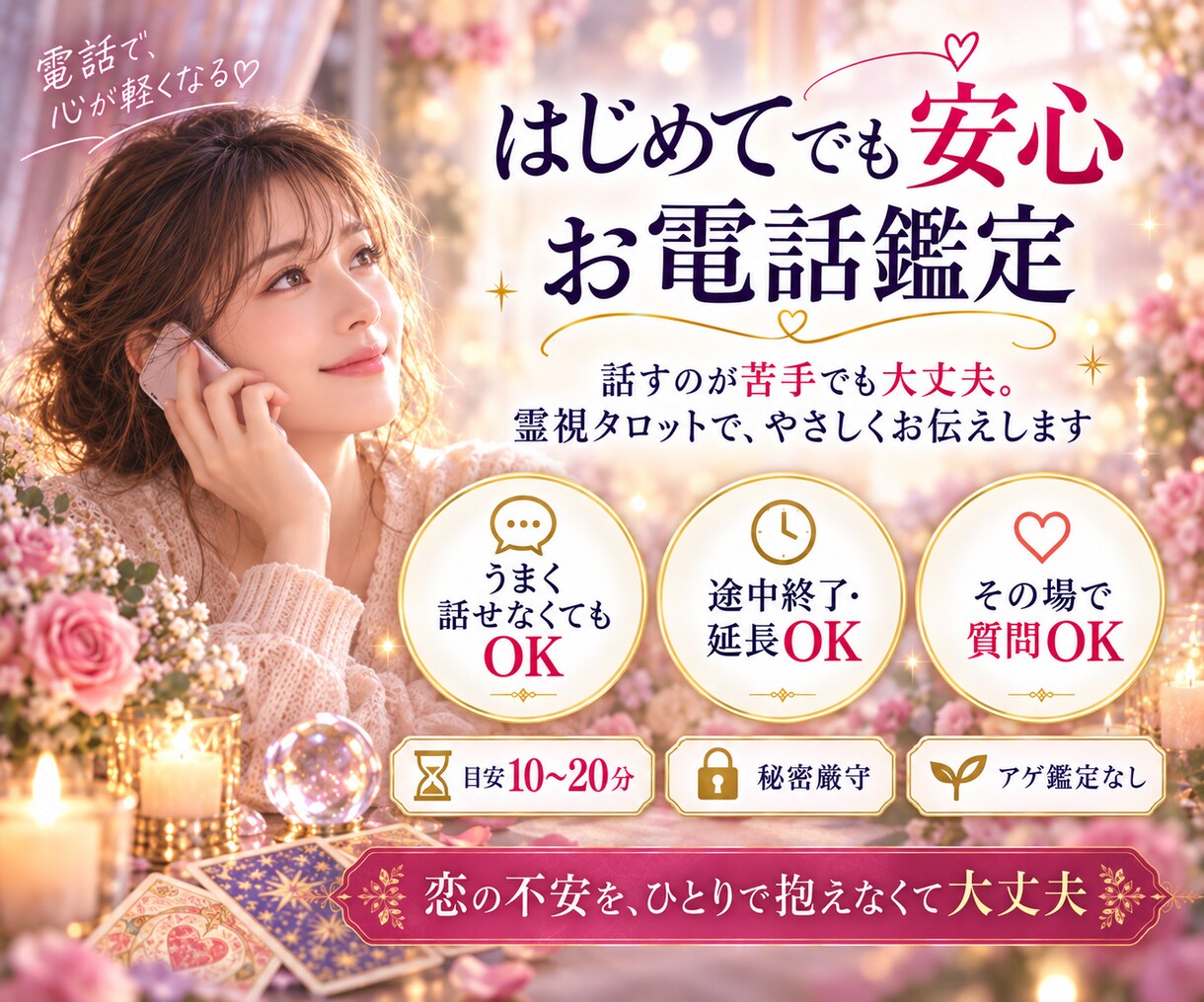 あの人の本音と二人の3か月後を電話で霊視します 気持ちの変化・連絡・進展が動く時期まで声でお伝えします イメージ5